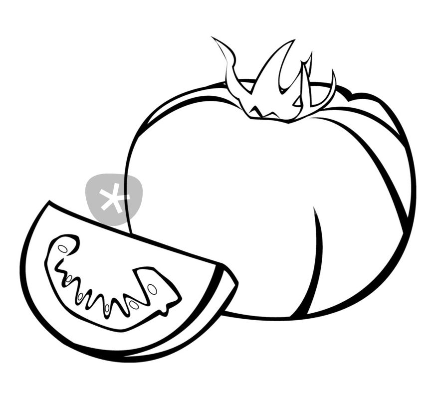 874x800 Vegetables Series Tomatoes Drawing Art Prints And Posters By