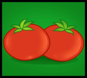 350x313 How To Draw How To Draw Tomatoes