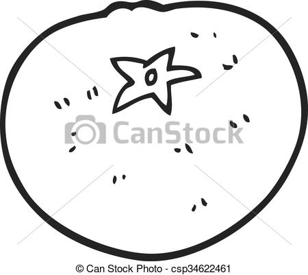 450x401 Freehand Drawn Black And White Cartoon Tomato Clip Art Vector