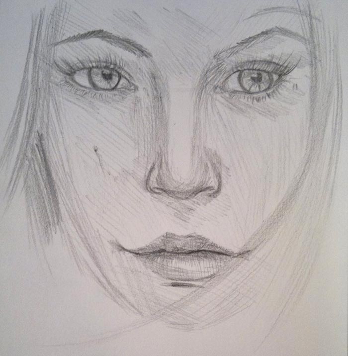 700x716 Linear And Tonal Drawing