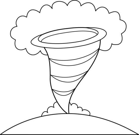 550x535 Collection Of Tornado Drawing For Kids High Quality, Free