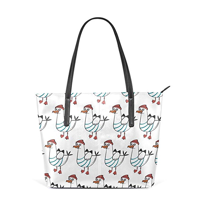 679x679 Lianchenyi Funny Animal Seagull Pattern Womens Purse Pu Leather