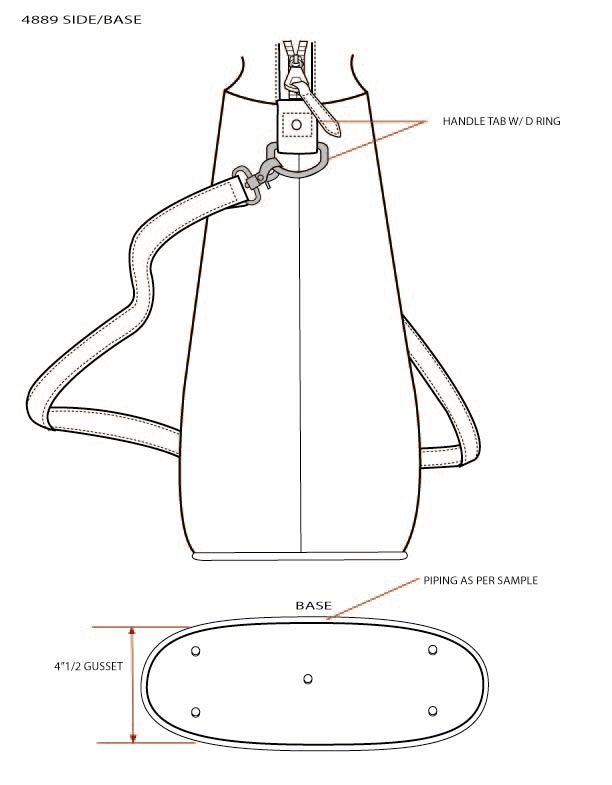 Tote Bag Technical Drawing at GetDrawings | Free download