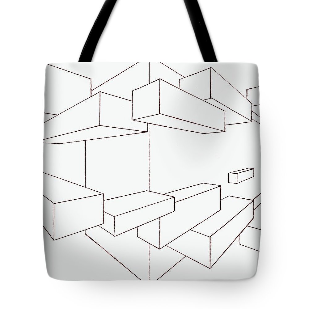 1000x1000 2 Point Perspective Drawing Tote Bag For Sale By Gregory Dean