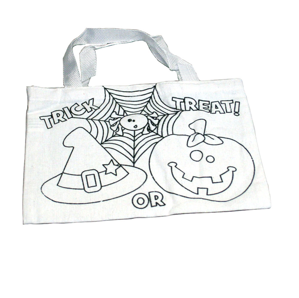 1000x999 Color Your Own Halloween Tote Bag