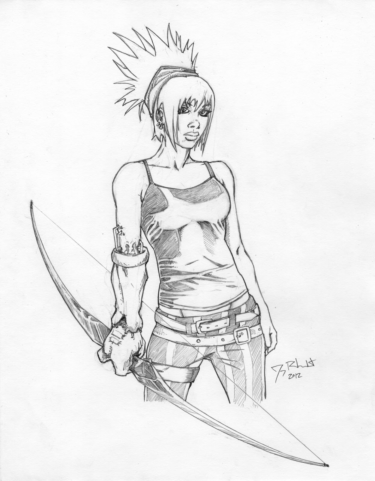 1247x1600 Tough Chick With A Bow Dirty Inks