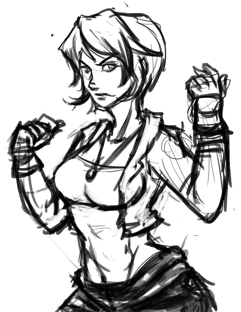 786x1017 Tough Girl By Rainekitty