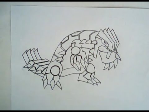 480x360 How To Draw Groudon From Gen3 Pokemon (Tough Character To Draw