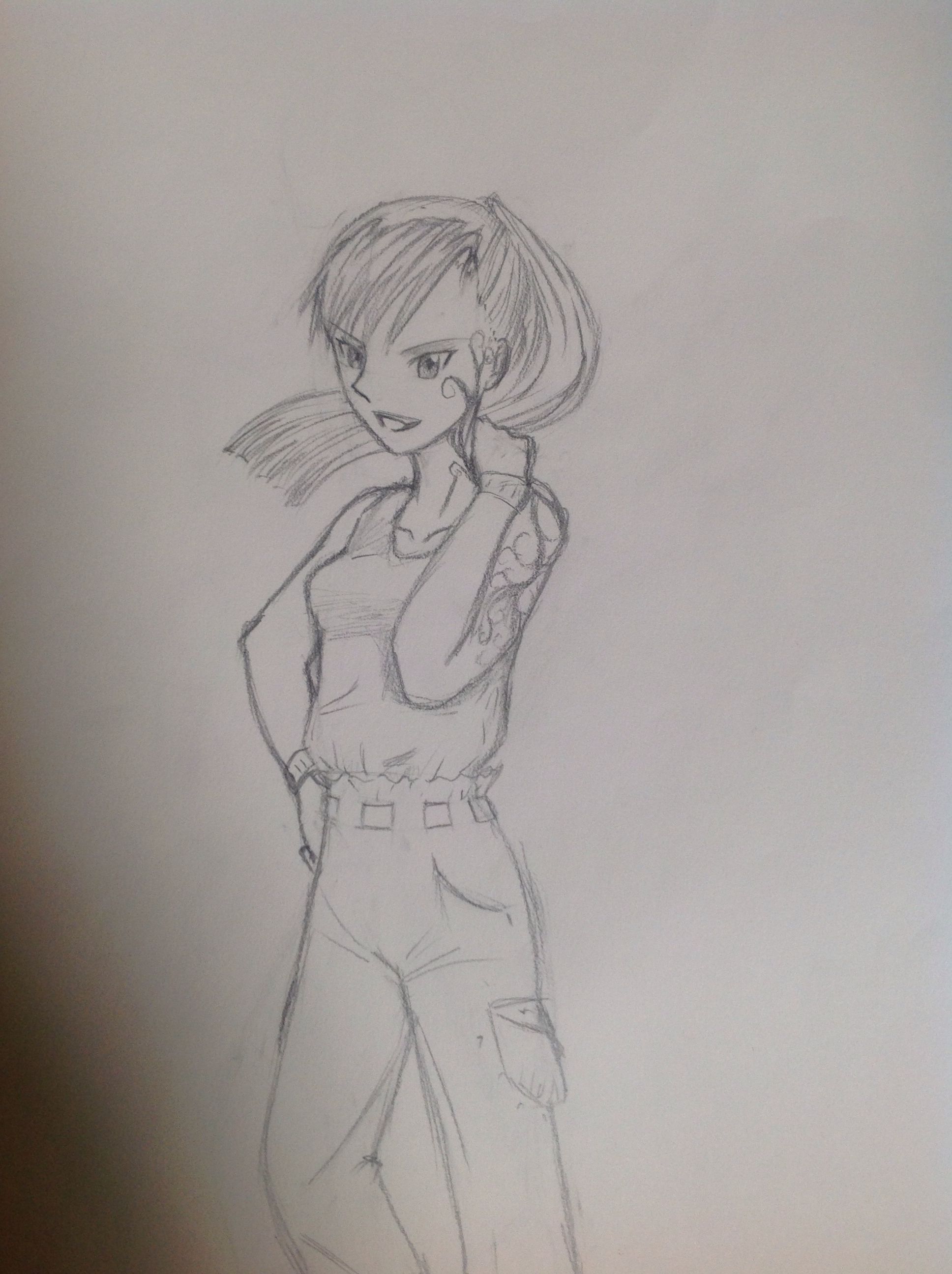 1936x2592 Tried Drawing More Of A Tough Girl! D My Personal Drawings