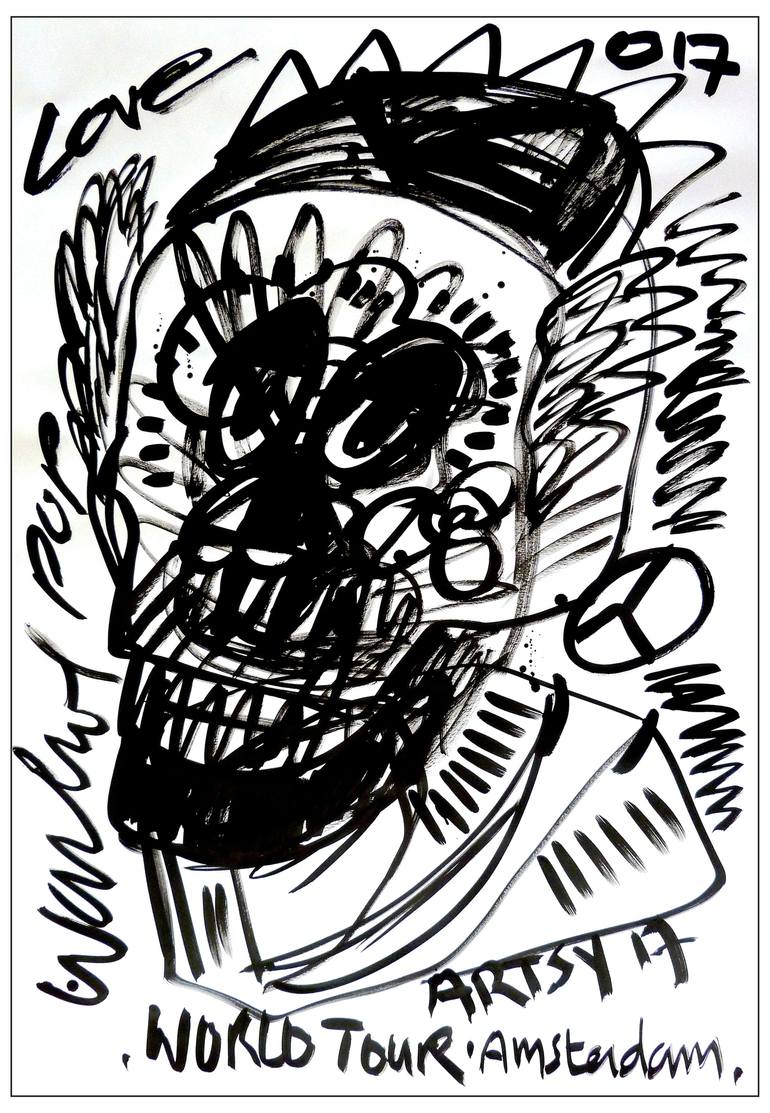 770x1113 Saatchi Art World Tour 017 Sold Drawing By Mister Artsy Graffiti