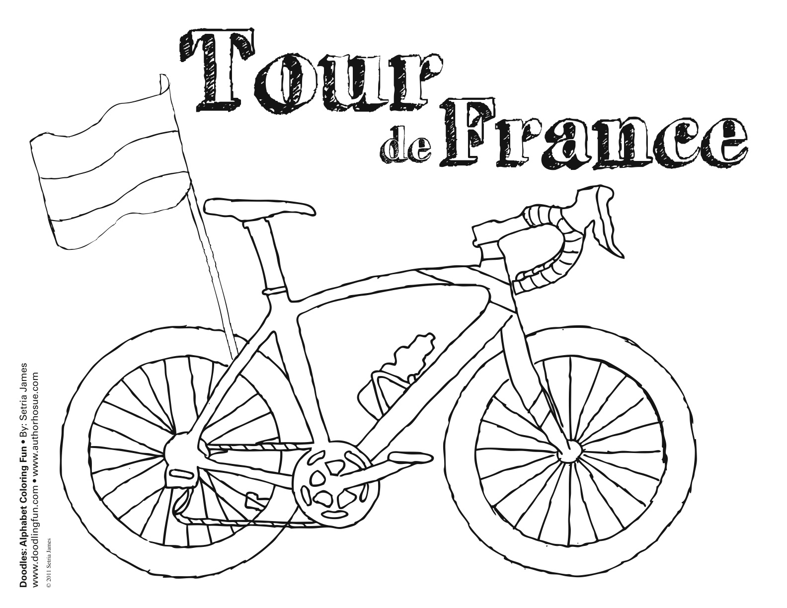 1584x1224 Drawn Bike Tour De France