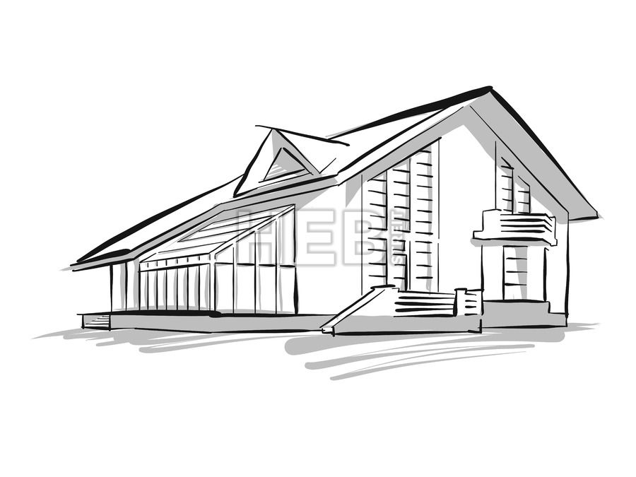 900x675 Townhouse Sketch Concept Illustration Townhouse, Sketches