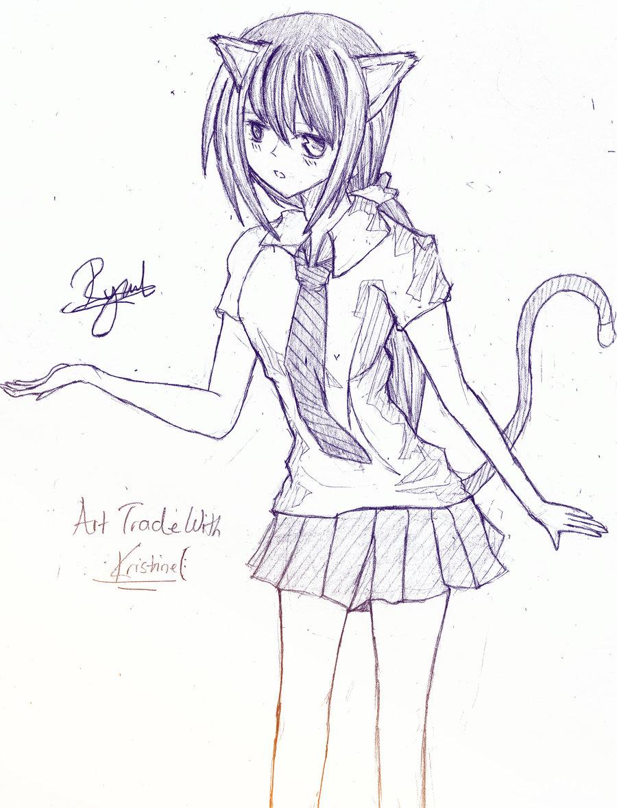 900x1179 Art Trade Neko Girl 3 By Ryuul