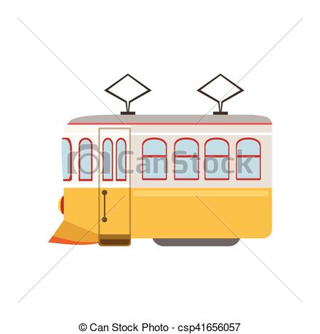 450x470 Tram Public Transportation Portuguese Famous Symbol . Clipart