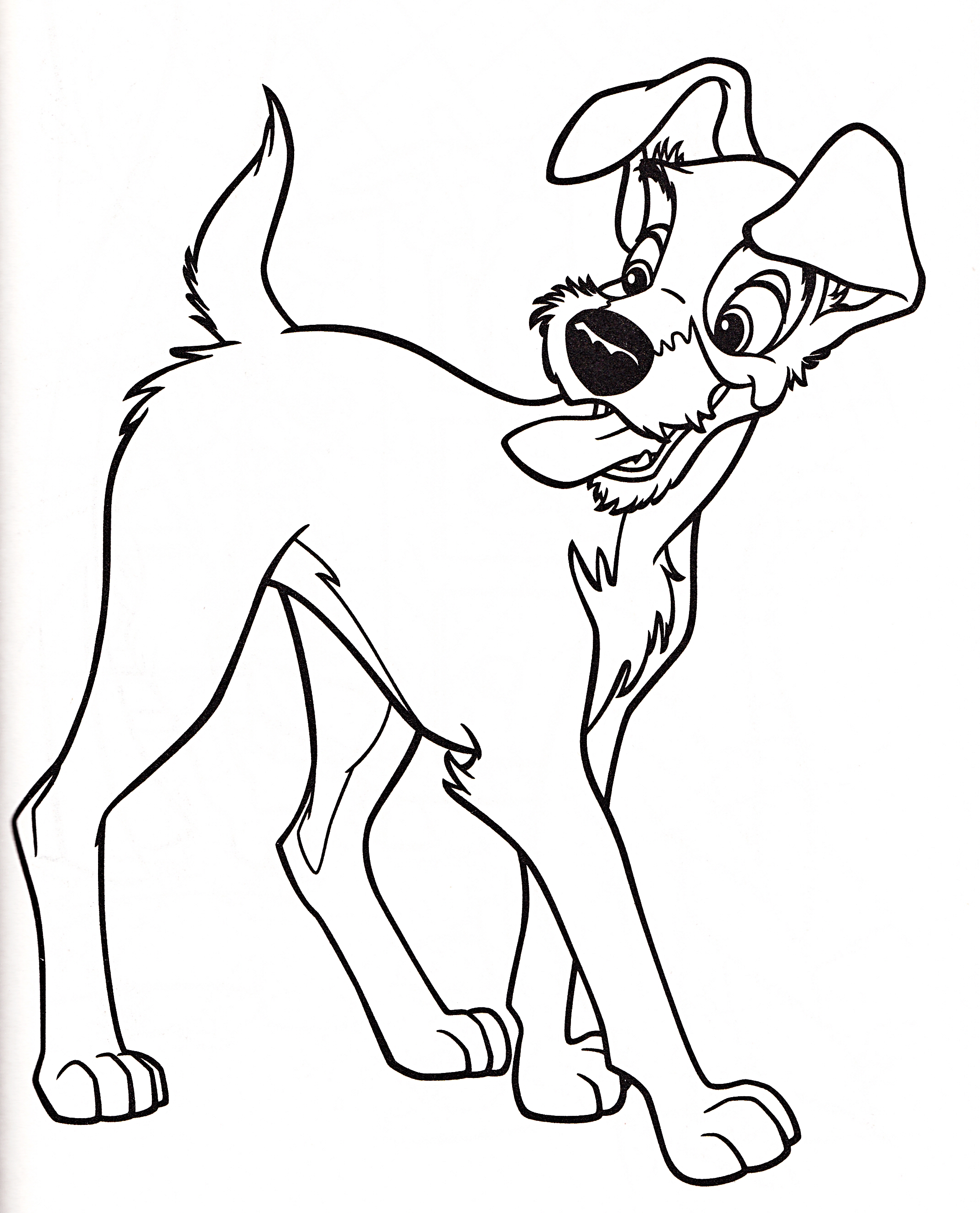 2149x2659 Walt Disney Coloring Pages Lady And Tramp