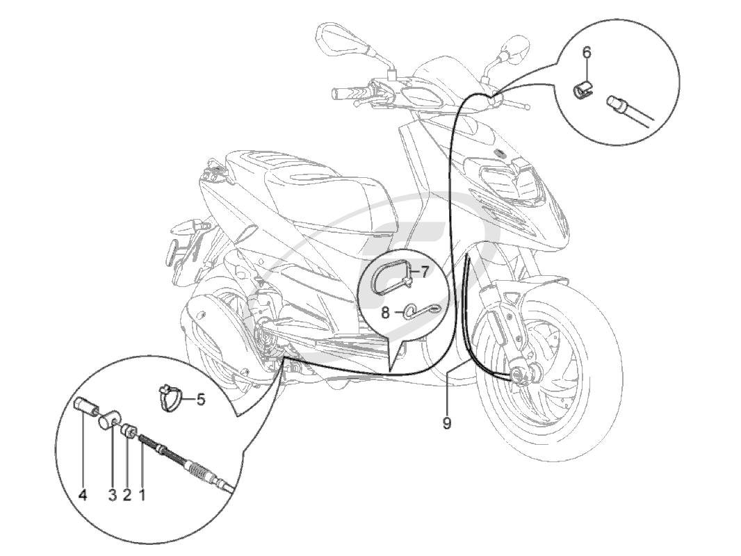 1066x800 Piaggio 858542 Speedometer Transmission