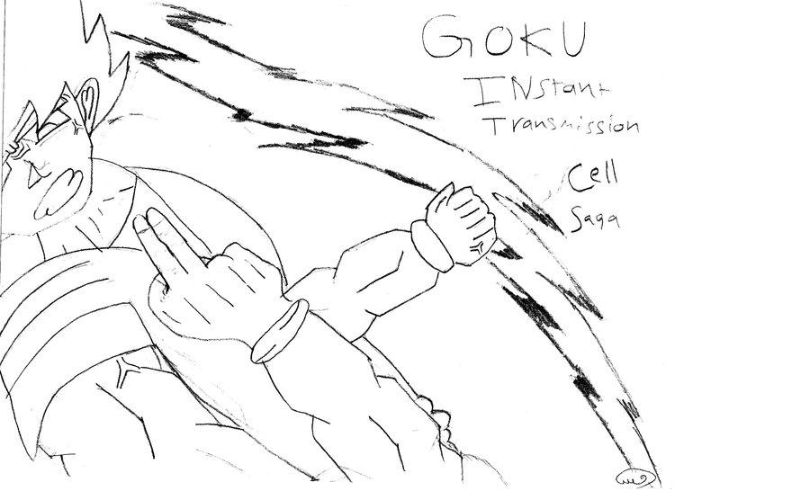 900x546 Goku Instant Transmission By Waelalz