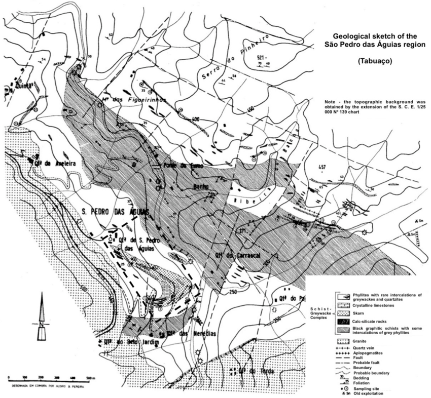 850x786 Geological Map Of The Pedro Das Area The Dashed
