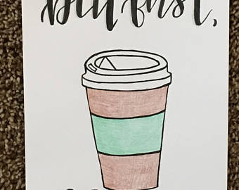 340x270 But First Coffee On Travel Coffee Mug Drawing