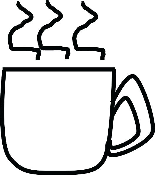 528x594 Coffee Mug Coloring Page Coffee Cup Coloring Page Hot Chocolate
