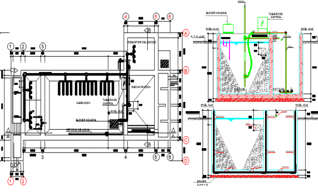 650x400 Construction Details Of Waste Water Treatment Plant Dwg File