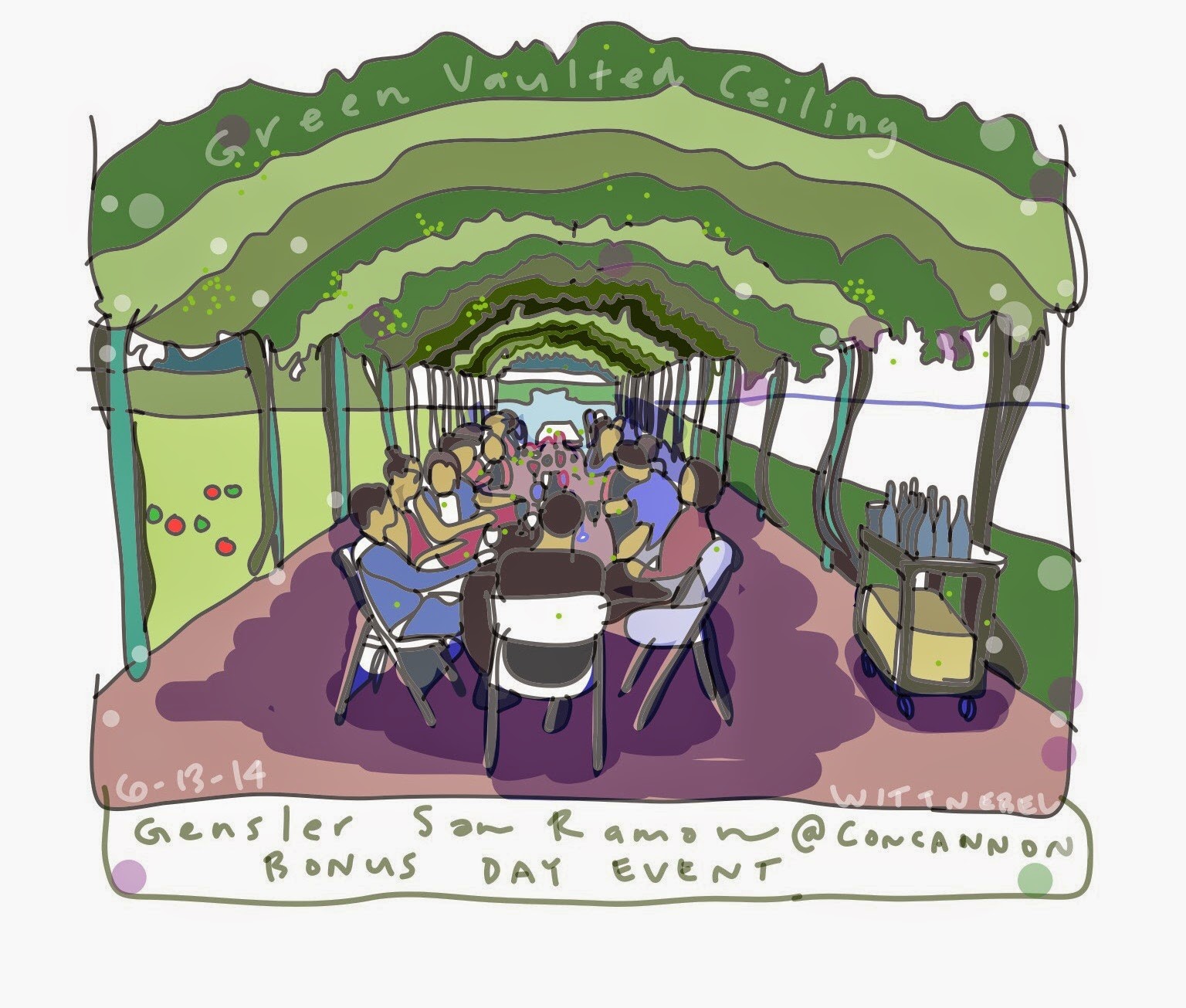 1536x1305 Drawing (On) The World Bonus Day Afternoon Under The Green Grape