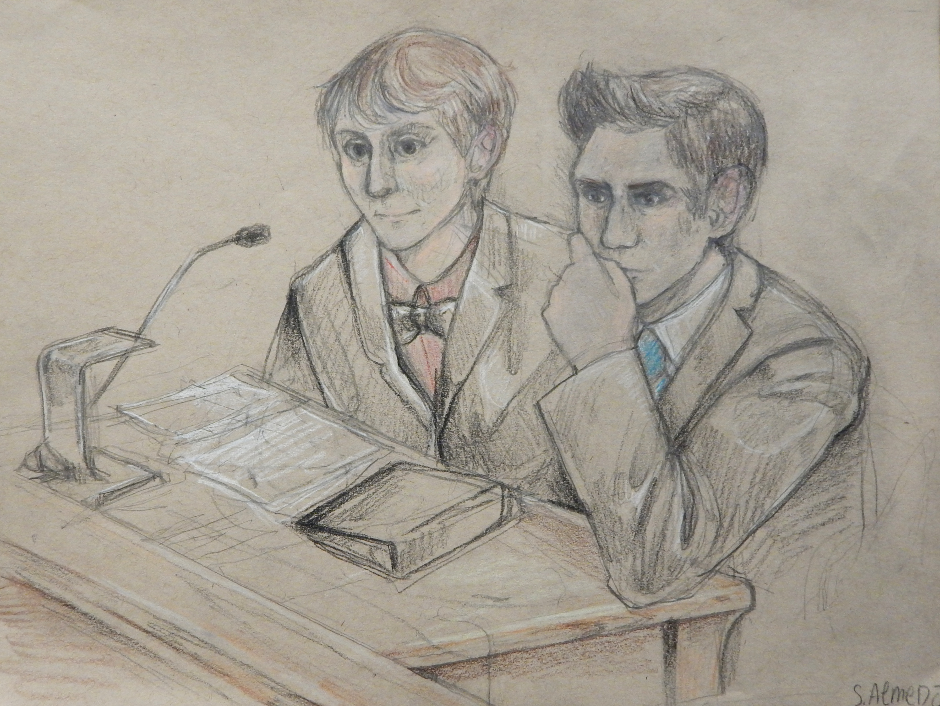3932x2956 Mock Trial Courtroom Sketches Ms. Bettini's Art Class