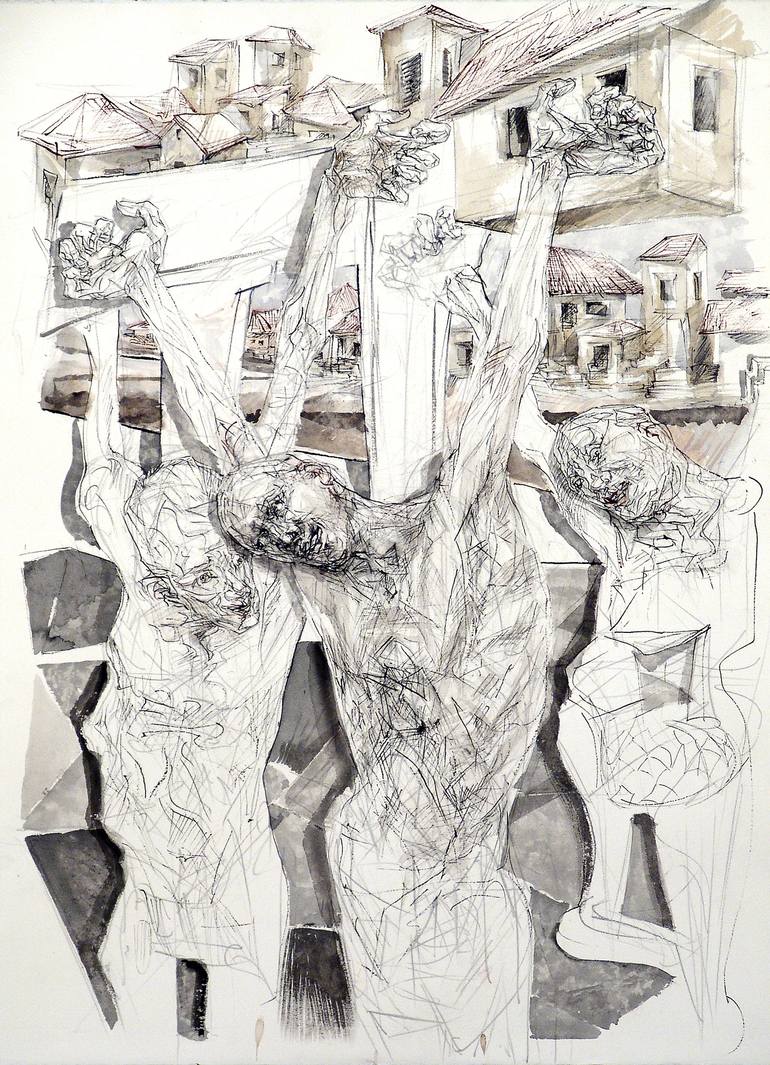 770x1065 Saatchi Art A Trial For Martyrdom Drawing By Goran Knezevic