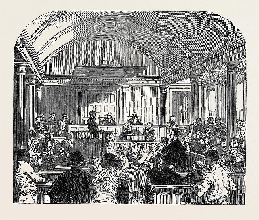 900x765 Trial Of The Rioters Oct Drawing By English School