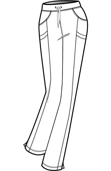 380x585 4 Ever Flex By Med Couture Women's Ultimate Slim Leg Scrub Pant