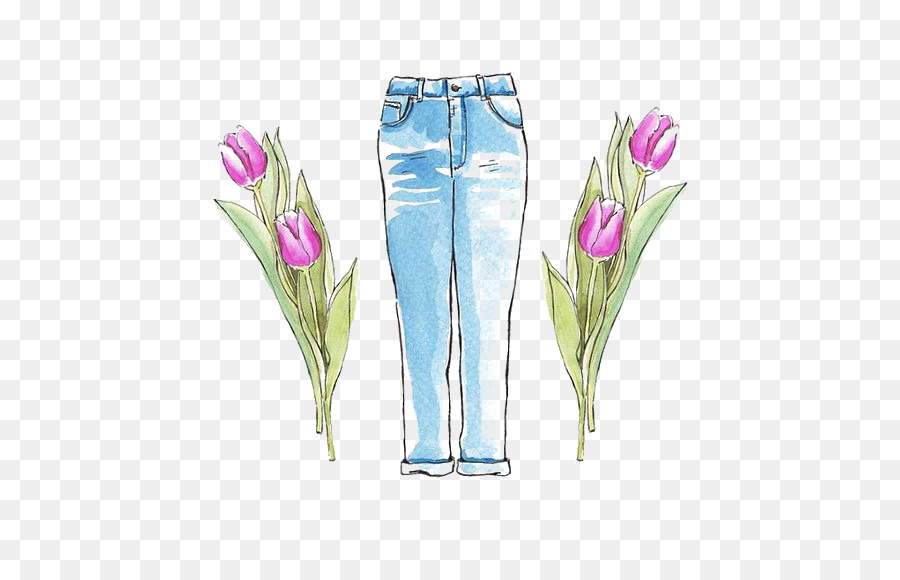 900x580 Jeans Trousers Drawing