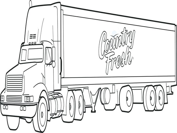 728x546 Semi Truck Coloring Page Medium Size Of Semi Truck Coloring Pages