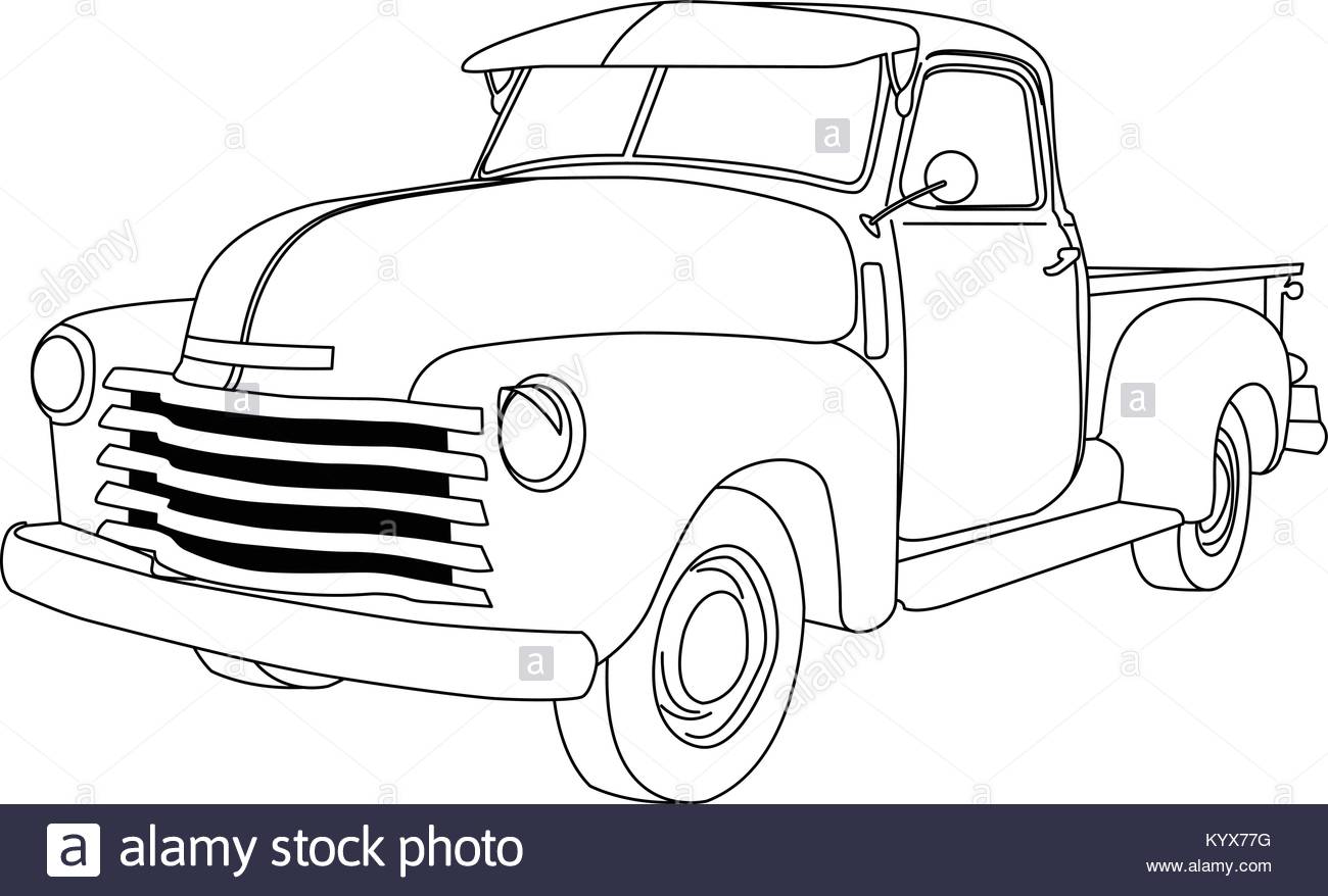 1300x878 Old American Pick Up Truck