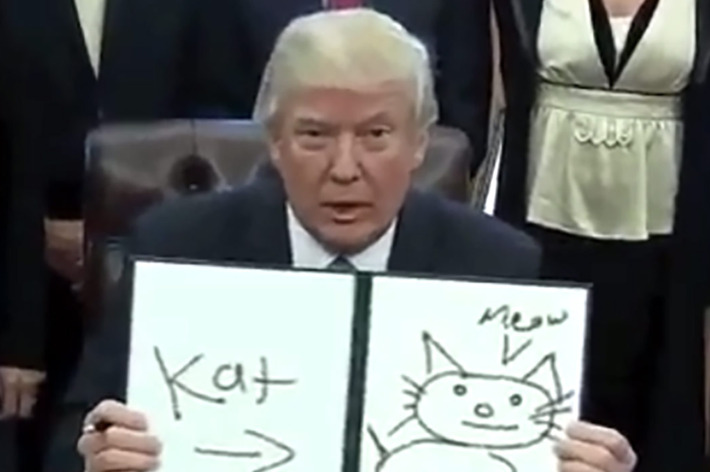 710x472 Trump Draws Twitter Has Trump Doodling Horses, Dogs In Oval