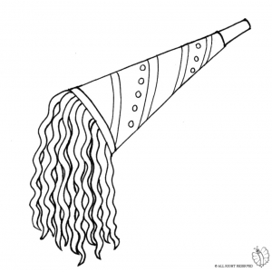 300x300 Coloring Page Of Trumpet For Party For Coloring For Kids