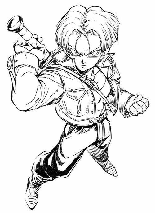 500x687 Trunks Drawing Dragon Ball, Dragons And Dbz