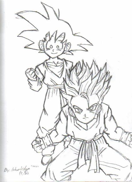 460x633 Gohan And Trunks By Kishi0690
