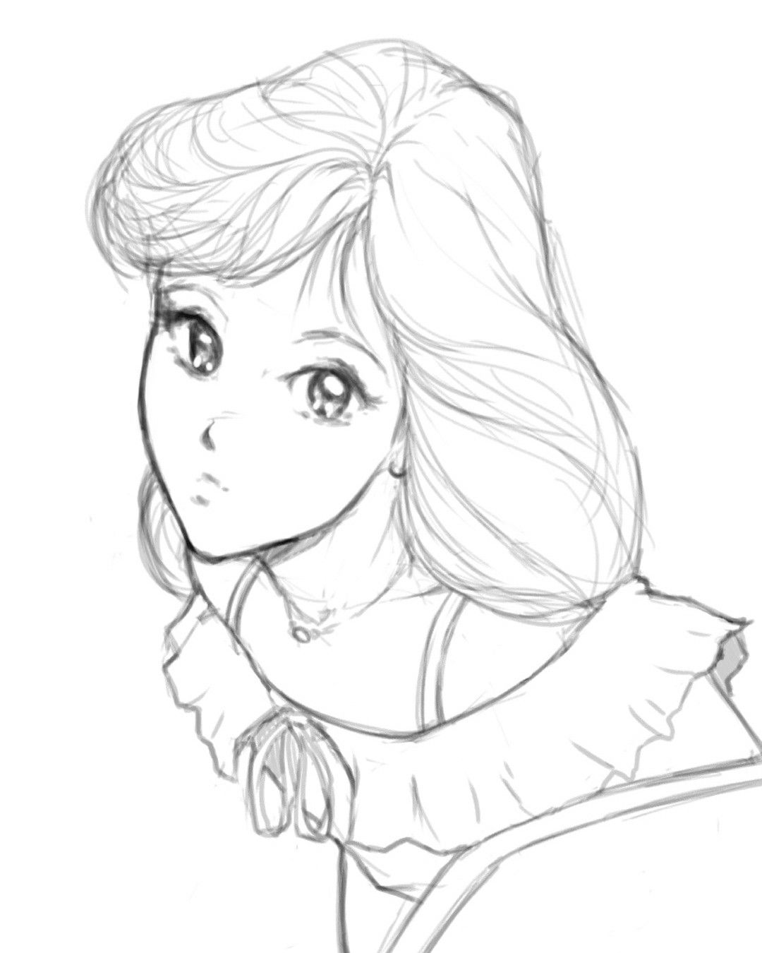 1080x1350 Quick 80's Style Anime Drawing, I'Ll Try Coloring This One Later