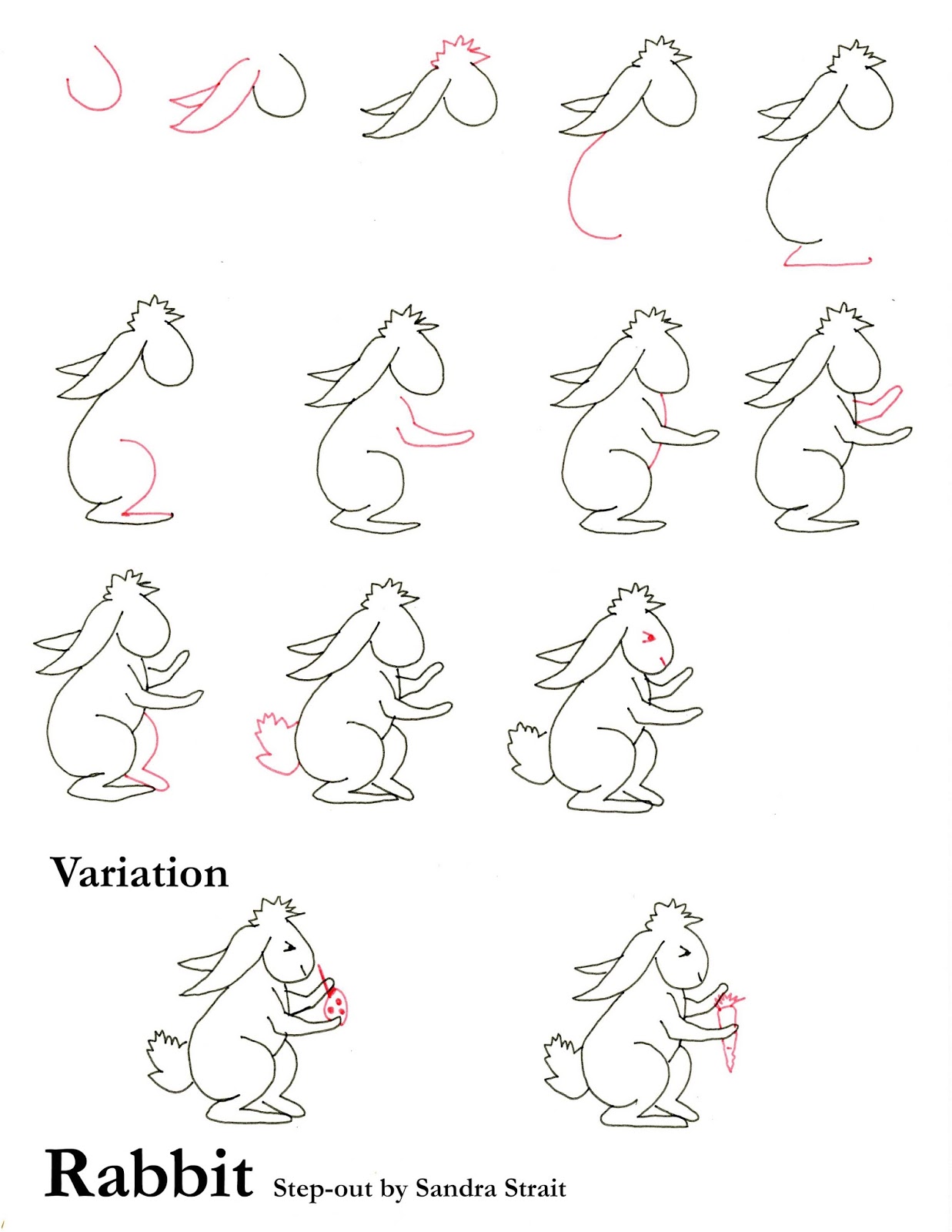 1237x1600 Friday Fun Amp Easy Landscape Challenge Learn To Draw Rabbit