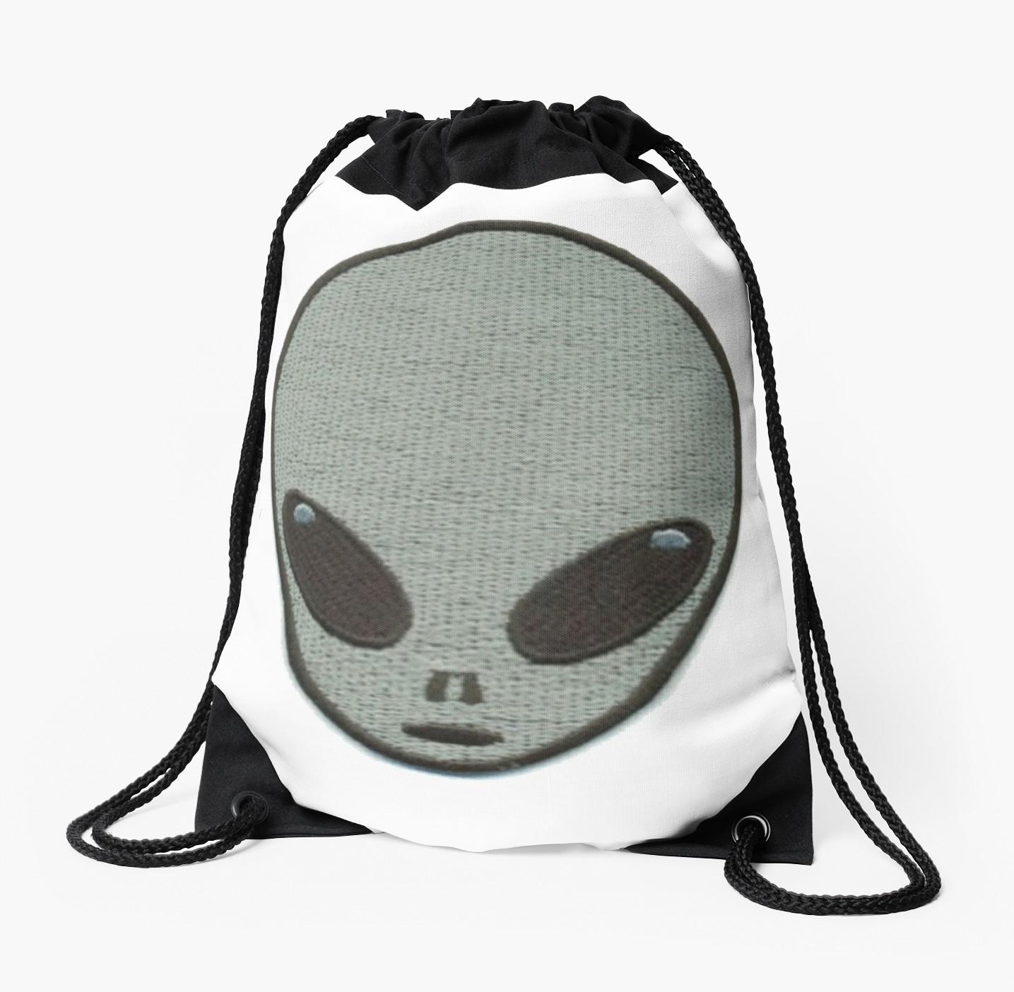 1435x1404 Grunge Tumblr Alien Design Drawstring Bags By Milestellerfp