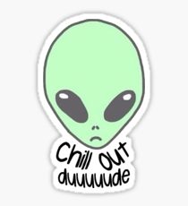 210x230 Trippy Tumblr Alien Drawing Stickers Redbubble