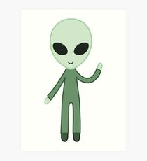 210x230 Tumblr Alien Drawing Art Prints Redbubble
