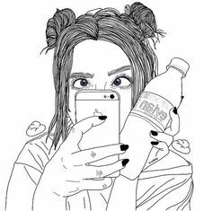 236x235 Tumblr Girl Drawing