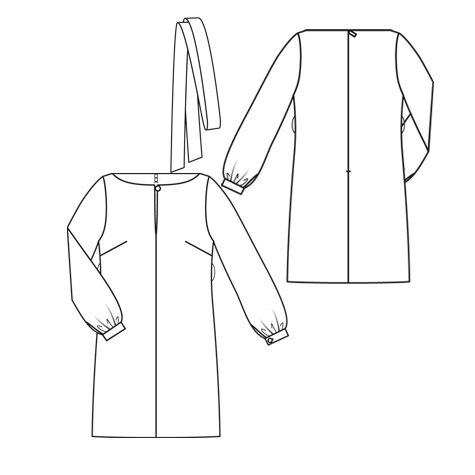 475x475 Belted Tunic Dress 12010