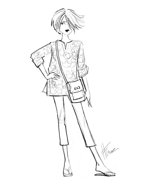 600x776 Sketches Of Some Cute Outfits For Summer