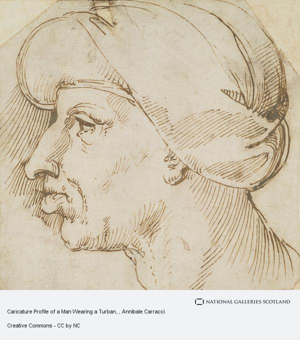 600x680 Caricature Profile Of A Man Wearing A Turban National Galleries