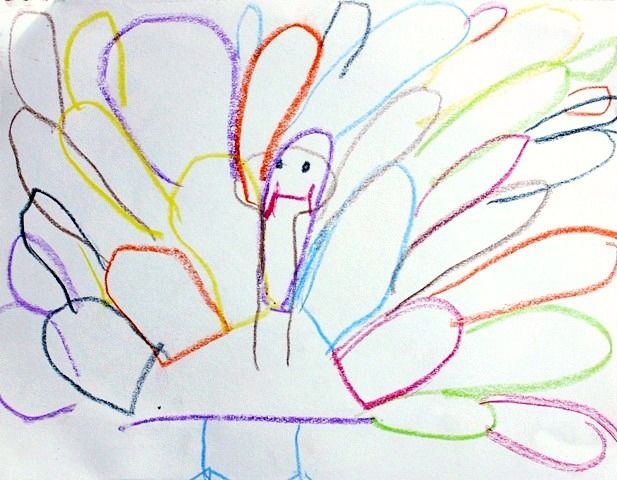 617x480 Kids Turkey Drawings And Art Instruction Books Turkey Drawing