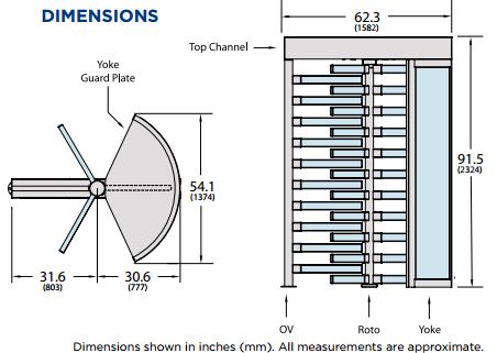 452x321 Cpst Clear Full Height Turnstile Entraturnstiles