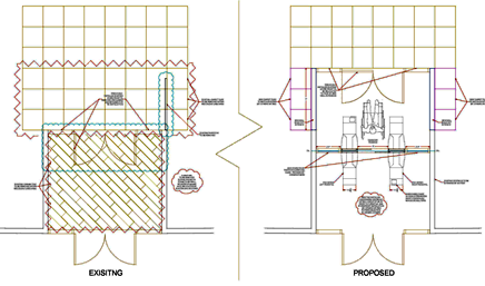 436x257 Full Glass Turnstile Installation