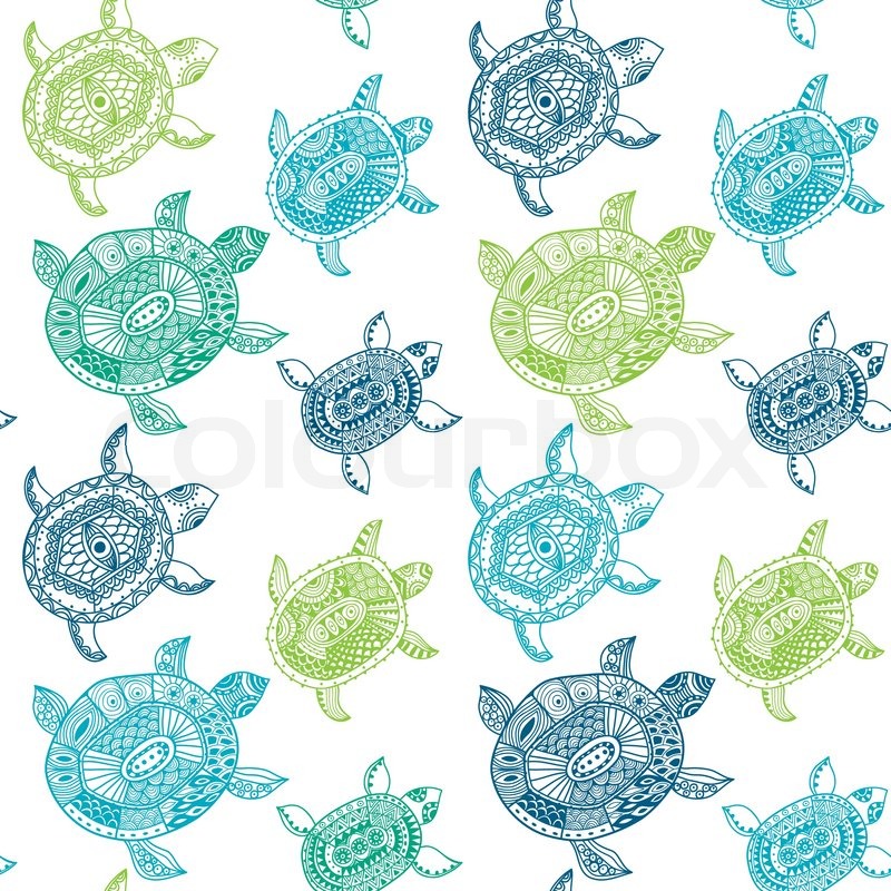 800x800 Seamless Pattern With Turtles. Seamless Pattern Can Be Used